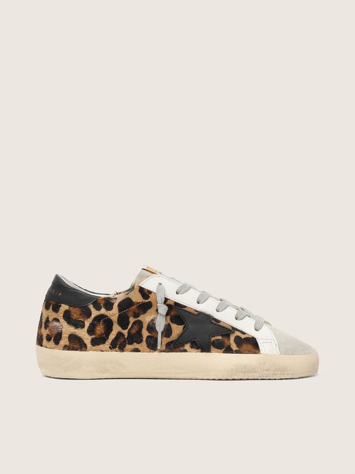 Super-Star in leopard print leather