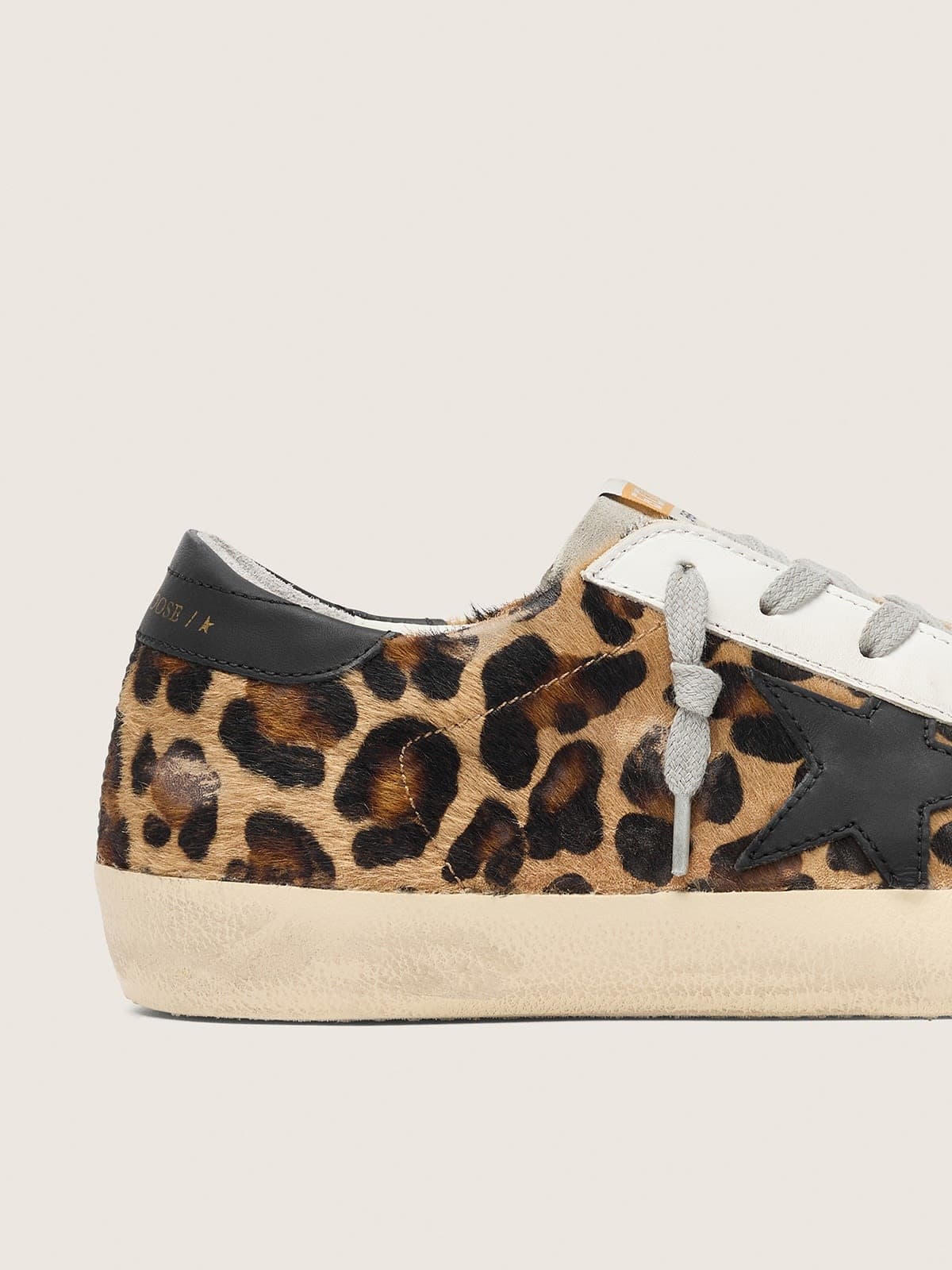 Super-Star in leopard print leather