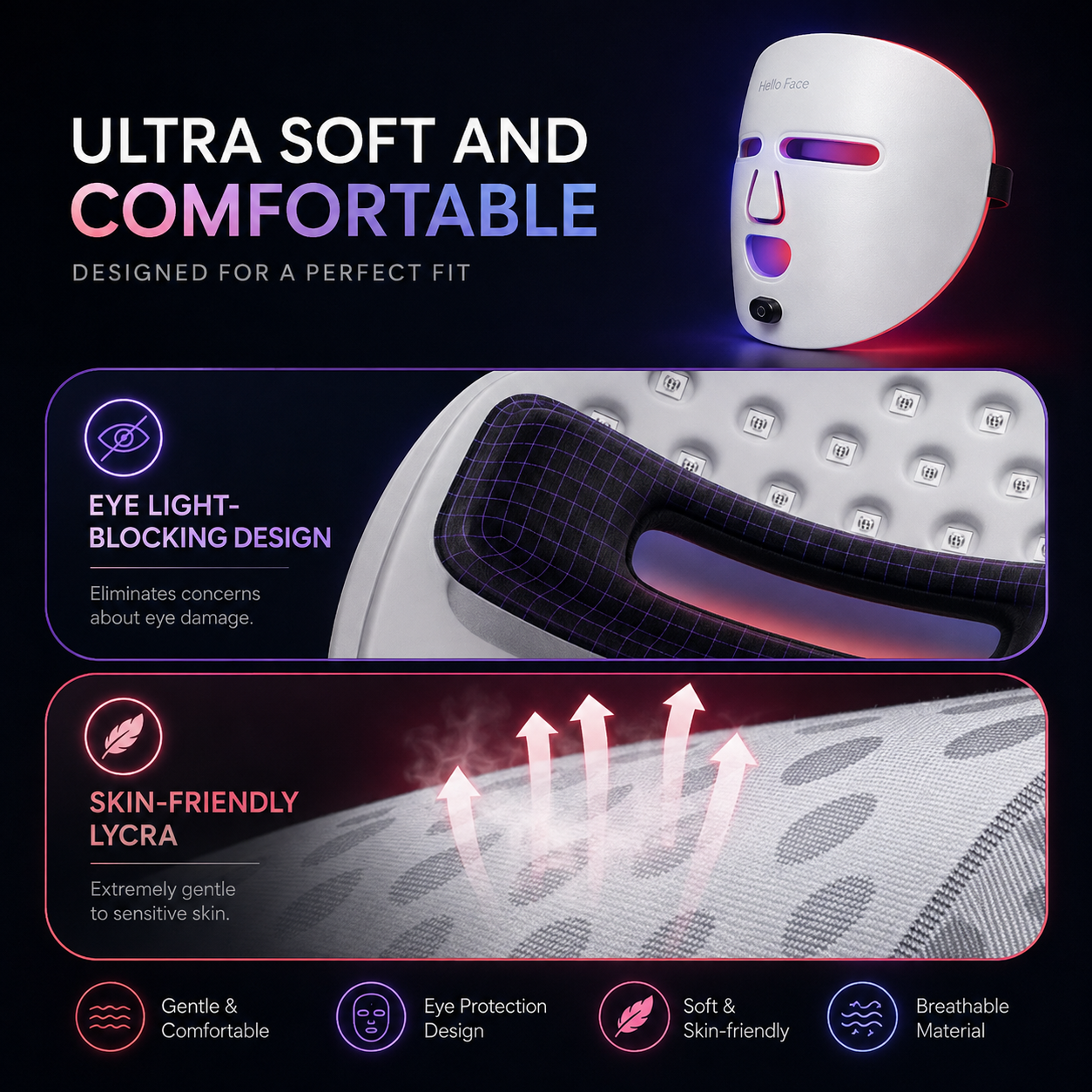 LED Red Light Therapy Mask | Anti Aging & Collagen Boosting