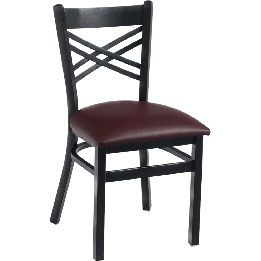 Double Cross 599 Black Restaurant Chair