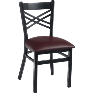 Double Cross 599 Black Restaurant Chair