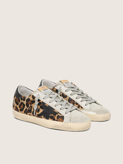 Super-Star in leopard print leather
