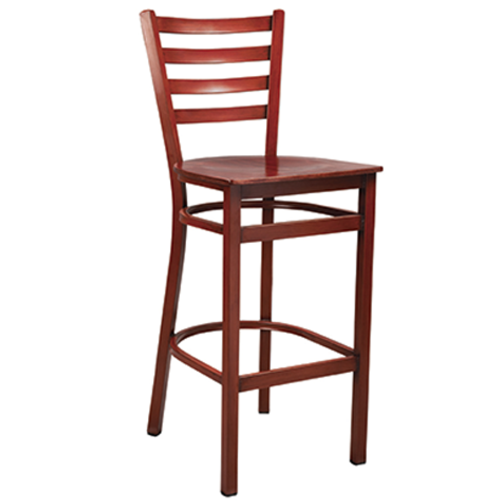 Dante 613 Mahogany Commercial Bar Stool