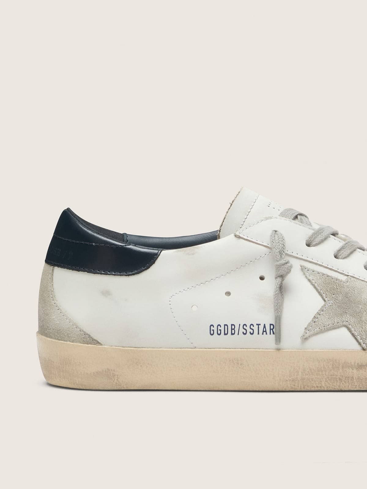 suede star and blue heel tab