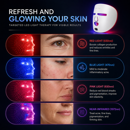 LED Red Light Therapy Mask | Anti Aging & Collagen Boosting