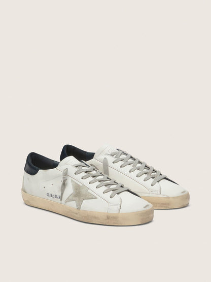 suede star and blue heel tab